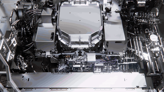 Sistema High-NA EUV da ASML em funcionamento