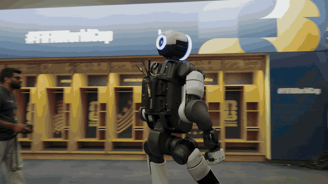 Robô Atlas em movimento durante demonstração