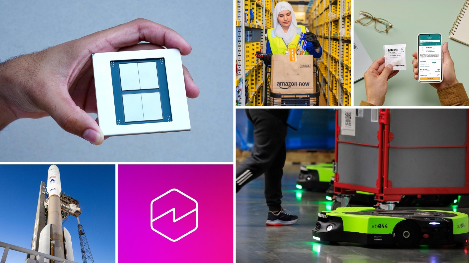 Operações e tecnologias apresentadas pela Amazon no trimestre