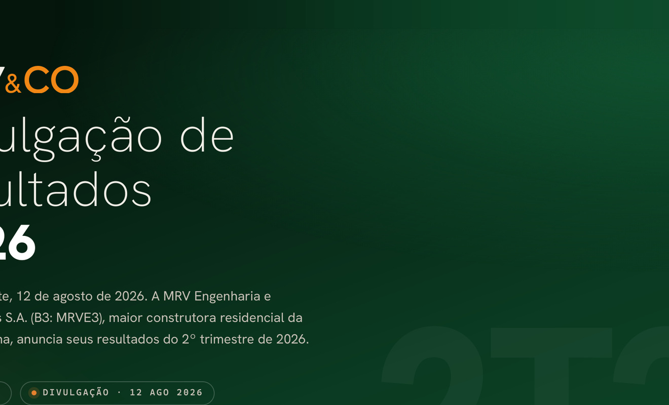 Apresentação de resultados da MRV